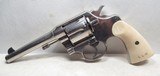 NEAR PERFECT CONDITION COLT NEW SERVICE REVOLVER from COLLECTING TEXAS – NICKEL/IVORY with MONEY BELT and HOLSTER – FACTORY LETTER - 3 of 21