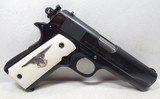 COLT COMMANDER LIGHTWEIGHT MODEL .45 AUTO from COLLECTING TEXAS – CIRCA 1977 – BONE & SILVER GRIPS