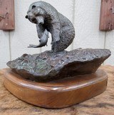 BEAUTIFUL LARGE ORIGINAL BRONZE “THE RIVER BOSS” by FAMED SCULPTOR JIM MILLER – No. 2 of 25 from COLLECTING TEXAS - 8 of 11