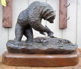 BEAUTIFUL LARGE ORIGINAL BRONZE “THE RIVER BOSS” by FAMED SCULPTOR JIM MILLER – No. 2 of 25 from COLLECTING TEXAS - 5 of 11