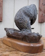 BEAUTIFUL LARGE ORIGINAL BRONZE “THE RIVER BOSS” by FAMED SCULPTOR JIM MILLER – No. 2 of 25 from COLLECTING TEXAS - 6 of 11