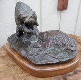 BEAUTIFUL LARGE ORIGINAL BRONZE “THE RIVER BOSS” by FAMED SCULPTOR JIM MILLER – No. 2 of 25 from COLLECTING TEXAS - 4 of 11
