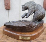 BEAUTIFUL LARGE ORIGINAL BRONZE “THE RIVER BOSS” by FAMED SCULPTOR JIM MILLER – No. 2 of 25 from COLLECTING TEXAS
