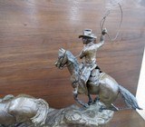 HUGE BRONZE “MUSTANG FEVER” SCULPTURE - No. 4 of 15 – by FAMED SCULPTOR JIM MILLER from COLLECTING TEXAS – MADE 1978 - 8 of 11