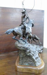 HUGE BRONZE “MUSTANG FEVER” SCULPTURE - No. 4 of 15 – by FAMED SCULPTOR JIM MILLER from COLLECTING TEXAS – MADE 1978 - 6 of 11