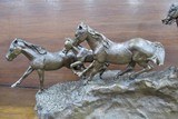 HUGE BRONZE “MUSTANG FEVER” SCULPTURE - No. 4 of 15 – by FAMED SCULPTOR JIM MILLER from COLLECTING TEXAS – MADE 1978 - 9 of 11