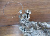 HUGE BRONZE “MUSTANG FEVER” SCULPTURE - No. 4 of 15 – by FAMED SCULPTOR JIM MILLER from COLLECTING TEXAS – MADE 1978 - 4 of 11