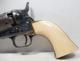 ANTIQUE ENGRAVED COLT 1849 POCKET REVOLVER from COLLECTING TEXAS – IVORY GRIPS – MADE 1852 - 2 of 17