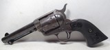ANTIQUE COLT SINGLE ACTION ARMY REVOLVER from COLLECTING TEXAS – SHIPPED 1890 – MADE 1888 – FACTORY LETTER INCLUDED