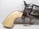 ANTIQUE COLT S.A.A. .45 CALIBER REVOLVER from COLLECTING TEXAS – DEALER APPLIED NICKEL – BEAUTIFUL IVORY GRIPS – MADE 1875 - 6 of 17