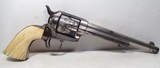 ANTIQUE COLT S.A.A. .45 CALIBER REVOLVER from COLLECTING TEXAS – DEALER APPLIED NICKEL – BEAUTIFUL IVORY GRIPS – MADE 1875 - 5 of 17