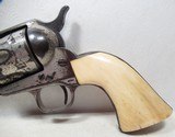 ANTIQUE COLT S.A.A. .45 CALIBER REVOLVER from COLLECTING TEXAS – DEALER APPLIED NICKEL – BEAUTIFUL IVORY GRIPS – MADE 1875 - 2 of 17