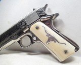 COLT SERIES 70 GOVERNMENT MODEL PISTOL from COLLECTING TEXAS – CATTLE BRAND ENGRAVED by DAVID WADE HARRIS - 2 of 17