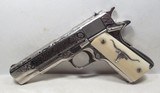 COLT SERIES 70 GOVERNMENT MODEL PISTOL from COLLECTING TEXAS – CATTLE BRAND ENGRAVED by DAVID WADE HARRIS - 1 of 17