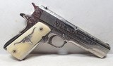 COLT SERIES 70 GOVERNMENT MODEL PISTOL from COLLECTING TEXAS – CATTLE BRAND ENGRAVED by DAVID WADE HARRIS - 4 of 17