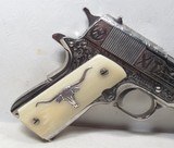 COLT SERIES 70 GOVERNMENT MODEL PISTOL from COLLECTING TEXAS – CATTLE BRAND ENGRAVED by DAVID WADE HARRIS - 5 of 17