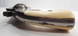 VERY RARE ANTIQUE NICKEL PLATED 2ND MODEL SCHOFIELD U.S. MARKED REVOLVER from COLLECTING TEXAS – IVORY GRIPS – CIRCA 1876-1877 - 11 of 16
