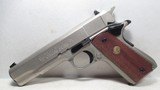COLT GOVT. MODEL MK IV/SERIES 70 PISTOL from COLLECTING TEXAS - .45 ACP – SATIN NICKEL FINISH