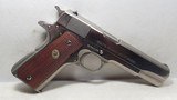 GOVERNMENT MODEL COLT 1911 MK IV/SERIES 70 PISTOL from COLLECTING TEXAS - .45 ACP – NICKEL FINISH