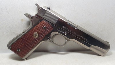 GOVERNMENT MODEL COLT 1911 MK IV/SERIES 70 PISTOL from COLLECTING TEXAS
.45 ACP
NICKEL FINISH
