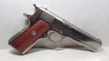 COLT 1911 MODEL MK IV/SERIES 70 PISTOL from COLLECTING TEXAS - .45 ACP – NICKEL FINISH – CIRCA 1971