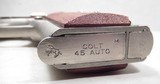 COLT 1911 MODEL MK IV/SERIES 70 PISTOL from COLLECTING TEXAS - .45 ACP – NICKEL FINISH – CIRCA 1971 - 13 of 16 COLT 1911 MODEL MK IV/SERIES 70 PISTOL from COLLECTING TEXAS - .45 ACP – NICKEL FINISH – CIRCA 1971 - 13 of 16