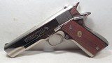 COLT MK IV/SERIES 70 MODEL 1911 .45 AUTO PISTOL from COLLECTING TEXAS – NICKEL FINISH – MADE 1978