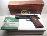 COLT MARK IV/SERIES 70 GOVERNMENT MODEL PISTOL from COLLECTING TEXAS – NEW in BOX with PAPERS - .45 ACP