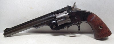 100% ORIGINAL ANTIQUE SMITH & WESSON 1ST MODEL SCHOFIELD REVOLVER from COLLECTING TEXAS – U.S. MARKED – MADE 1875