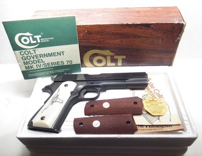 COLT MARK IV/SERIES 70 GOVERNMENT MODEL PISTOL from COLLECTING TEXAS – NEW in BOX with PAPERS - .45 ACP