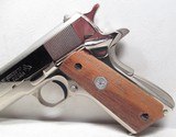 BEAUTIFUL COLT GOVERNMENT MODEL SERIES 70 - .45 ACP PISTOL in ORIGINAL NICKEL FINISH from COLLECTING TEXAS - 2 of 14
