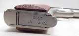 BEAUTIFUL COLT GOVERNMENT MODEL SERIES 70 - .45 ACP PISTOL in ORIGINAL NICKEL FINISH from COLLECTING TEXAS - 12 of 14