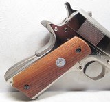 BEAUTIFUL COLT GOVERNMENT MODEL SERIES 70 - .45 ACP PISTOL in ORIGINAL NICKEL FINISH from COLLECTING TEXAS - 5 of 14