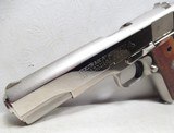 BEAUTIFUL COLT GOVERNMENT MODEL SERIES 70 - .45 ACP PISTOL in ORIGINAL NICKEL FINISH from COLLECTING TEXAS - 3 of 14