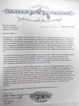 SMITH & WESSON MODEL 57 REVOLVER in .41 MAGNUM CALIBER from COLLECTING TEXAS – FACTORY LETTER – FACTORY NICKEL - SHIPPED 1979 - 17 of 18