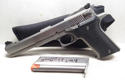 AMT AUTOMAG II PISTOL in .22 RIMFIRE MAGNUM CALIBER from COLLECTING TEXAS – EXTRA MAGAZINE and HOLSTER INCLUDED