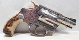 FANTASTIC FRANK HENDRICKS ENGRAVED SMITH & WESSON MODEL 36 REVOLVER from COLLECTING TEXAS – 2” BARREL – GOLD ACCENTS - 4 of 14