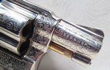 FANTASTIC FRANK HENDRICKS ENGRAVED SMITH & WESSON MODEL 36 REVOLVER from COLLECTING TEXAS – 2” BARREL – GOLD ACCENTS - 7 of 14