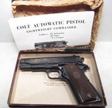 VERY EARLY COLT COMMANDER SEMI-AUTO .38 SUPER LIGHTWEIGHT PISTOL from COLLECTING TEXAS – NEW in BOX