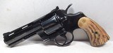 NICE 57 YEAR-OLD COLT PYTHON REVOLVER from COLLECTING TEXAS – MADE 1968 – JIG BONE GRIPS – 4” BARREL