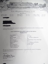 EXTREMELY RARE FACTORY ENGRAVED COLT LIGHTNING MAGAZINE RIFLE from COLLECTING TEXAS – SHIPPED 1897 – FACTORY LETTER - 24 of 24