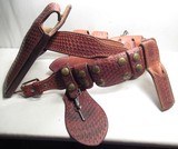 EL PASO SADDLERY MADE GUN RIG with SMITH & WESSON HANDCUFFS from COLLECTING TEXAS - 13 of 13