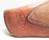 VERY NICE TOOLED HOLSTER for 4” K-FRAME SMITH & WESSON REVOLVER from COLLECTING TEXAS – SIMON’S of ALBUQUERQUE MADE - 6 of 7