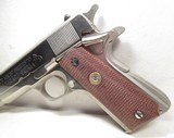 GOVERNMENT MODEL COLT 1911 MK IV/SERIES 70 PISTOL from COLLECTING TEXAS - .45 ACP – NICKEL FINISH - 6 of 16