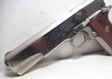 GOVERNMENT MODEL COLT 1911 MK IV/SERIES 70 PISTOL from COLLECTING TEXAS - .45 ACP – NICKEL FINISH - 7 of 16