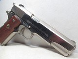GOVERNMENT MODEL COLT 1911 MK IV/SERIES 70 PISTOL from COLLECTING TEXAS - .45 ACP – NICKEL FINISH - 3 of 16