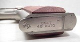 COLT 1911 MODEL MK IV/SERIES 70 PISTOL from COLLECTING TEXAS - .45 ACP – NICKEL FINISH – CIRCA 1971 - 13 of 16