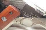 COLT 1911 MODEL MK IV/SERIES 70 PISTOL from COLLECTING TEXAS - .45 ACP – NICKEL FINISH – CIRCA 1971 - 4 of 16