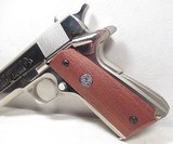 COLT 1911 MODEL MK IV/SERIES 70 PISTOL from COLLECTING TEXAS - .45 ACP – NICKEL FINISH – CIRCA 1971 - 6 of 16