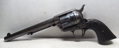 COLT SINGLE ACTION ARMY 44-40 REVOLVER – ROLL DIE “COLT FRONTIER SIX SHOOTER” from COLLECTING TEXAS – MADE 1911